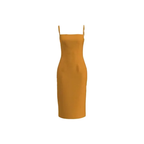 BRAND BY MEI Slip Dresses Women's Yellow