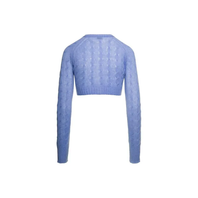 ETRO Logo embroidered Cropped Cardigan-1