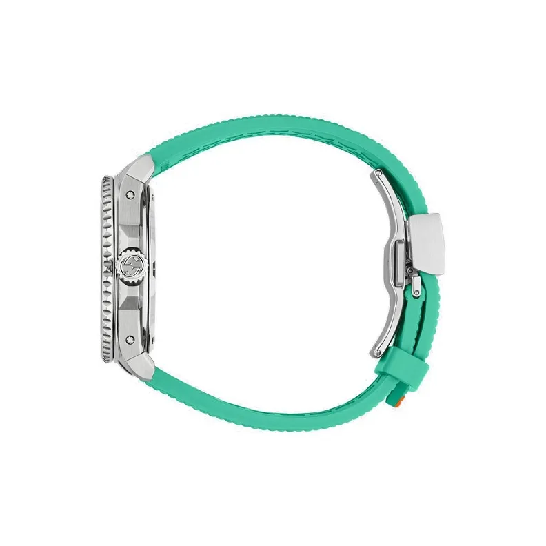 GUCCI Dive Collection Wrist Watch Automatic Mechanical Movement Rubber Strap 40mm Silver Dial Men's Watches-2