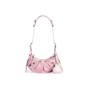 Balenciaga Le Cagole Sheepskin Portable Crossbody Bag Shoulder Bag Mini Women's Pink