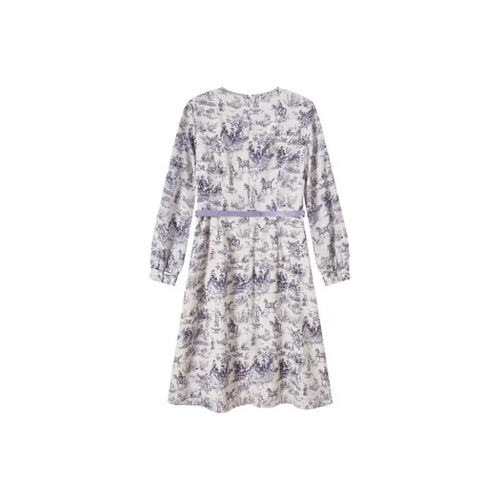 FINITY Long Sleeved Dresses Women's White Base Print-1