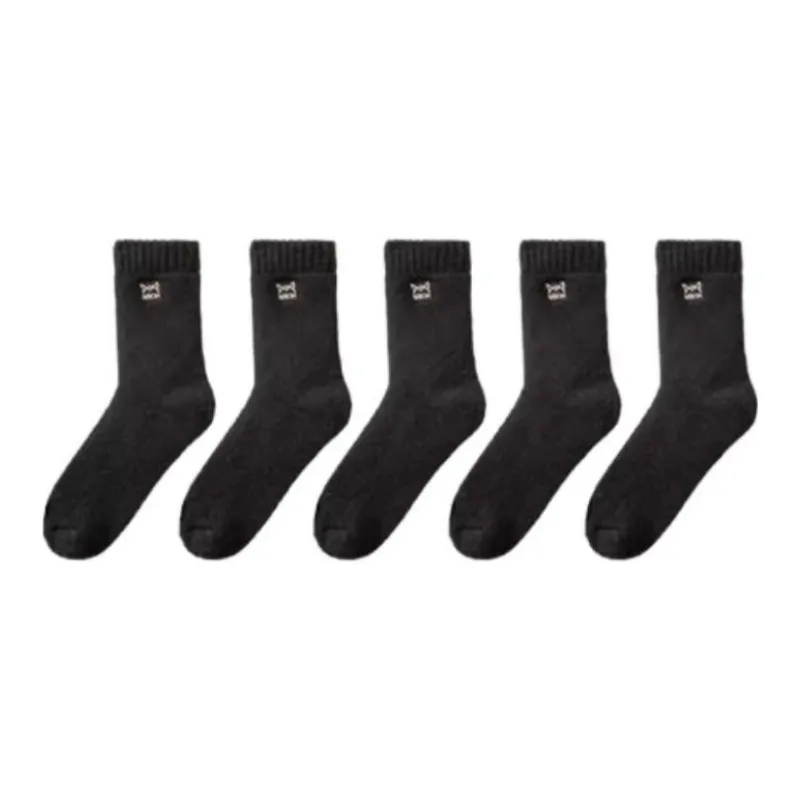 MIIOW Mid Calf Socks Men's 5 Pack-0