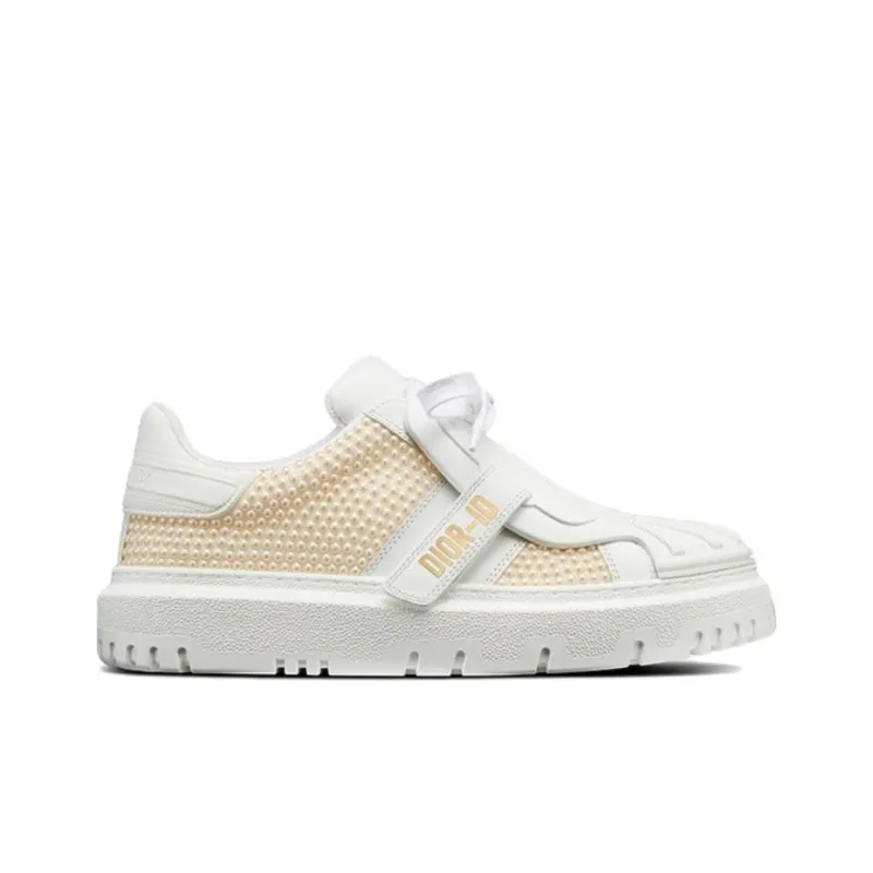 DIOR Dior-ID Skateboard Shoes Women's White Beige-1