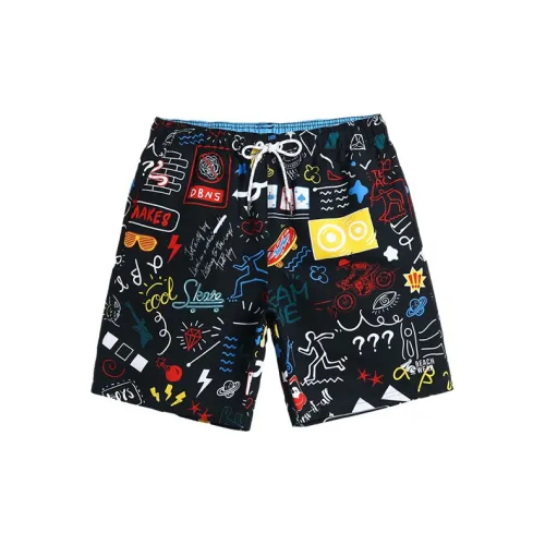 GAILANG Beach Shorts Unisex Black