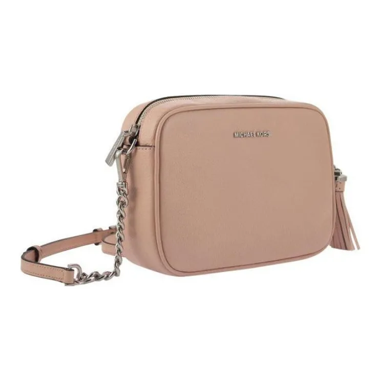 MICHAEL KORS Jet Set Leather Shoulder Bag Crossbody Bag Medium Size Women's Pink-4