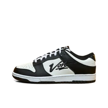 VOIT Anti Slip Wear Resistant Low Top Skateboard Shoes Unisex Black White