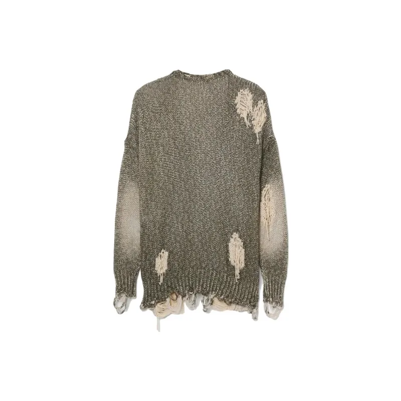 R13 Jumbo Distressed Tweed print Cardigan-1