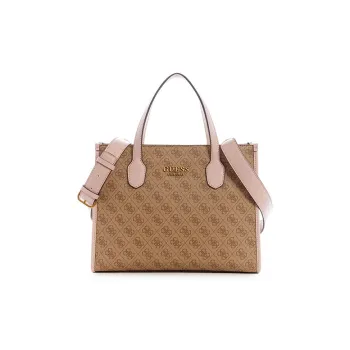 GUESS PU Shoulder Bag Crossbody Bag Handbag Small Size Women's Pink/Brown