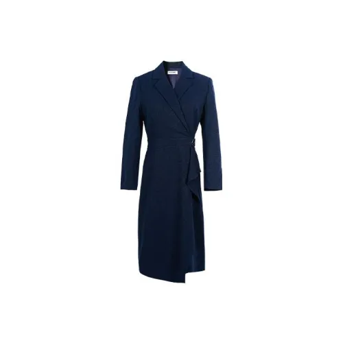 MISSSHINE Long-Sleeved Dresses Women's Navy Blue