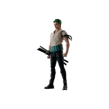 BANDAI S.H.Figuarts One Piece Character Netflix Original Series Roronoa Zoro Action Figures 14.5cm