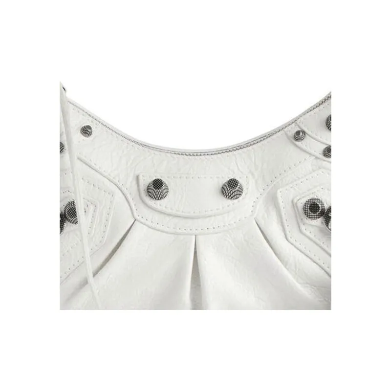 Balenciaga Le Cagole Shoulder Bag Xs White-4