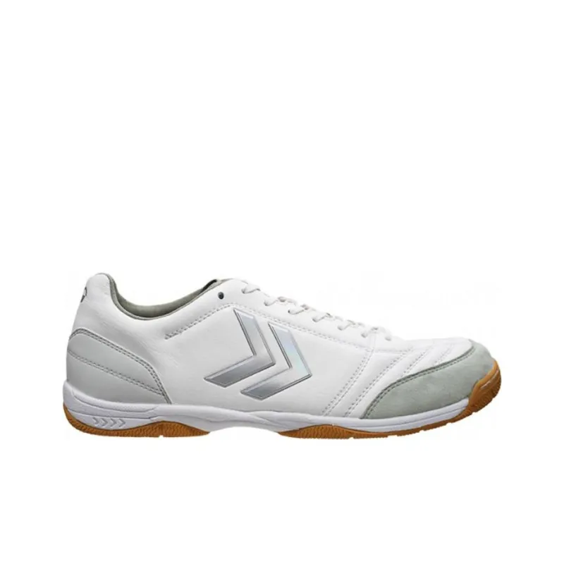 Hummel Apicale 5 SL WIDE PG Cushioning Wear-Resistant Soccer Shoes Unisex White Red-1