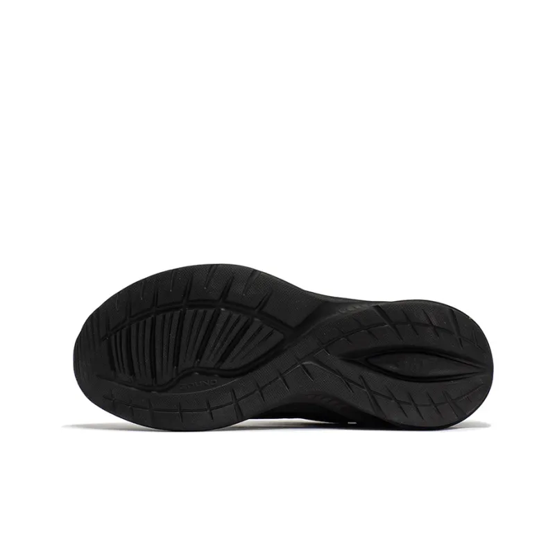 361° Anti Slip Wear Resistant Low Top Running Shoes Men's Obsidian Black-4