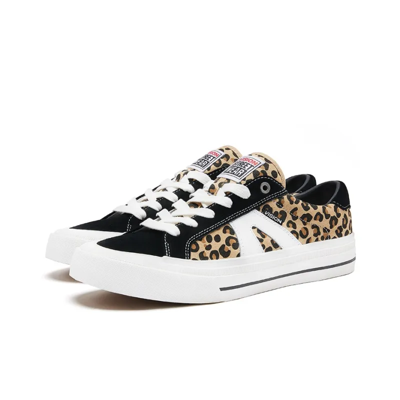 Vision Street Wear V76 Low Top Skateboard Shoes Unisex Leopard Print-2