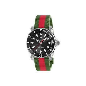 GUCCI Dive Collection Wrist Watch Automatic Mechanical Movement Rubber Strap 40mm Black Dial Men's Watches