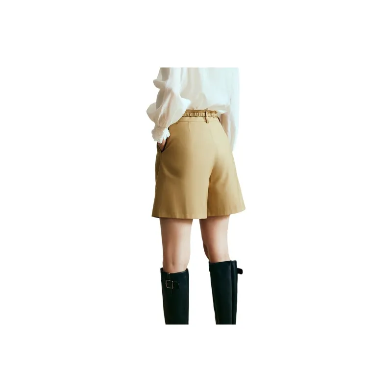 Olrain Casual Shorts Women's Khaki-1
