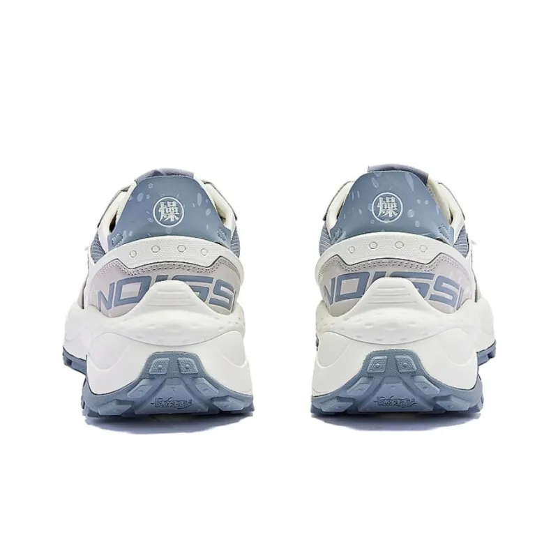QIAODAN Wear resistant And Lightweight Low Top Casual Shoes Men's White Gray-3