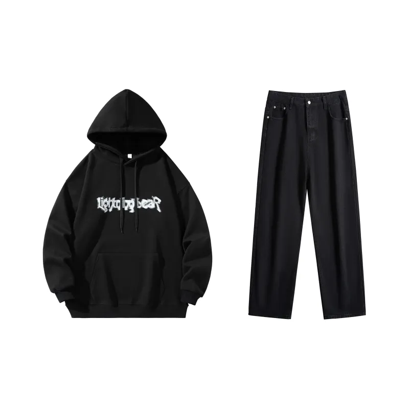 LIGHTNING BEAR Sweatshirt Sets Unisex-1
