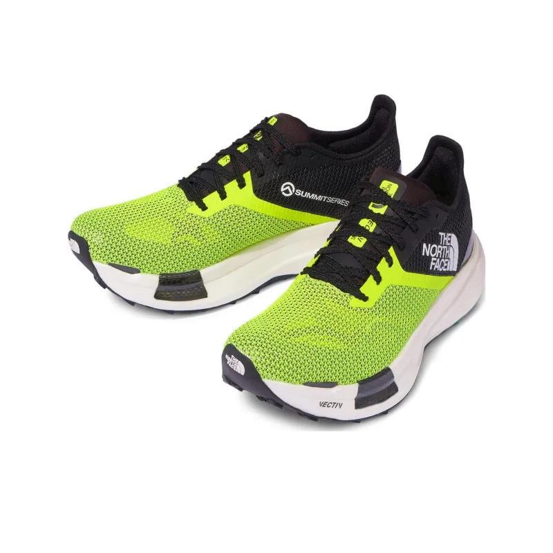 THE NORTH FACE Vectiv Abrasion Resistant Breathable Low Top Running Shoes Men's Yellow Black-2