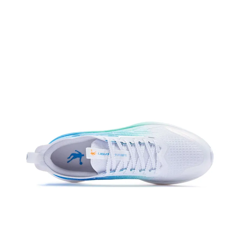 QIAODAN Rapid FW Cushioning Lightweight Low Top Running Shoes Men's Sea Salt Blue-3