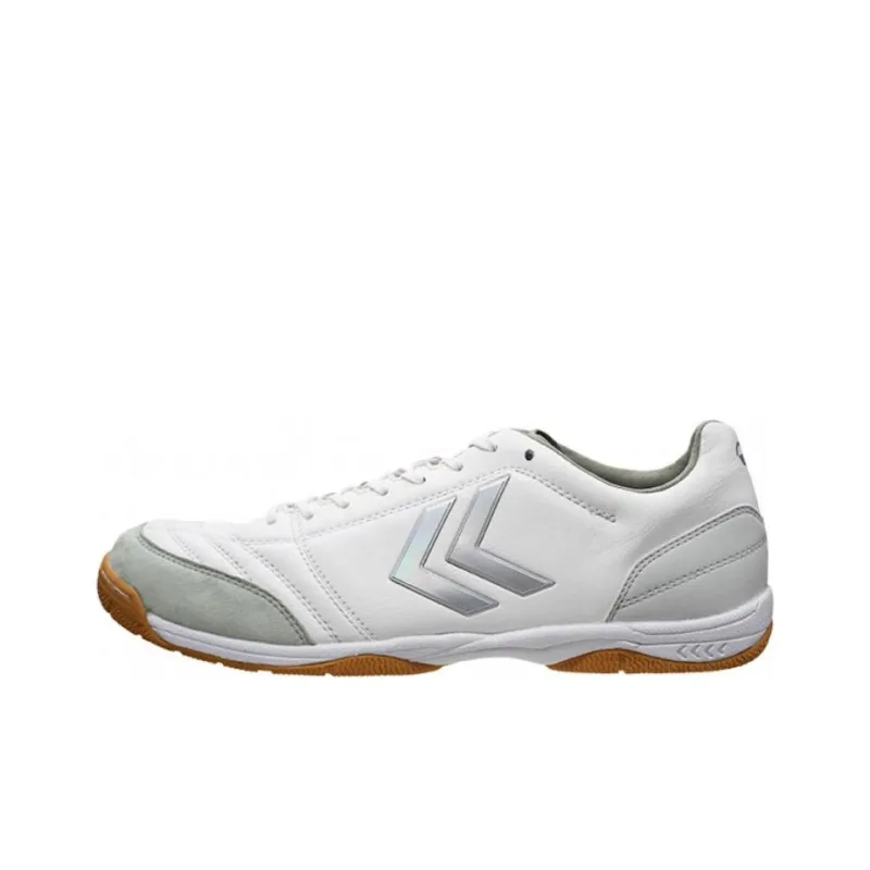 Hummel Apicale 5 SL WIDE PG Cushioning Wear-Resistant Soccer Shoes Unisex White Red-0