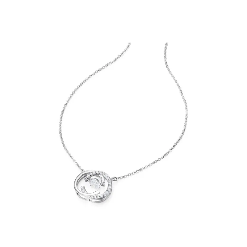 KADER S925 Silver Necklaces Women's Silver White-2