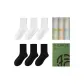 [Crew Socks]Black 3, White 3