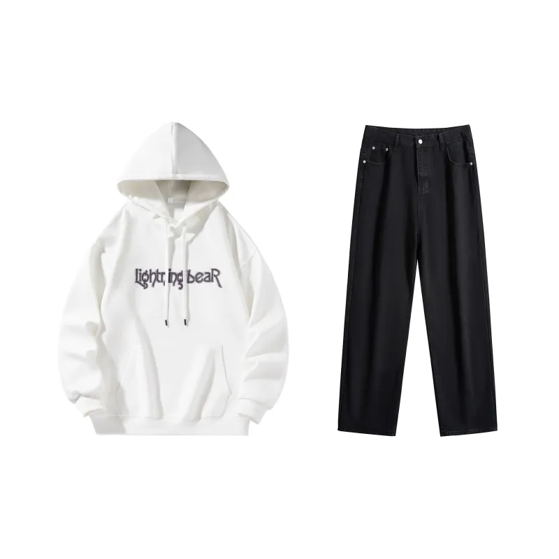 LIGHTNING BEAR Sweatshirt Sets Unisex-4