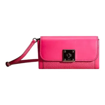 COACH Drifter Leather Shoulder Bag Crossbody Bag Wallet Small Size Women's Cannonball Bronze With Peach Accents