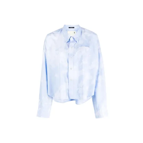 R13 Cloud-print Long-sleeved Shirt