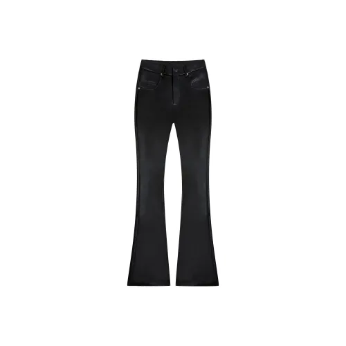 FOREVER 21 Leather Pants Women's Black