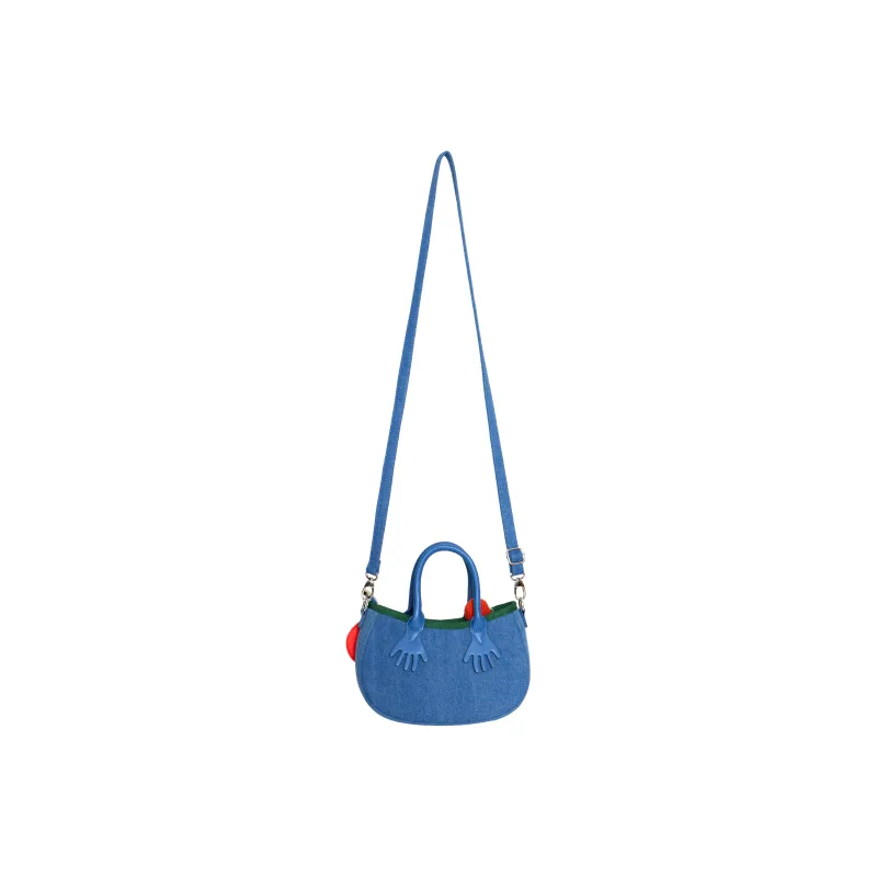 Crying Center Standardnerds Club Collaboration Denim Small Handbag Crossbody Bag Handbag Regular Unisex Blue-2