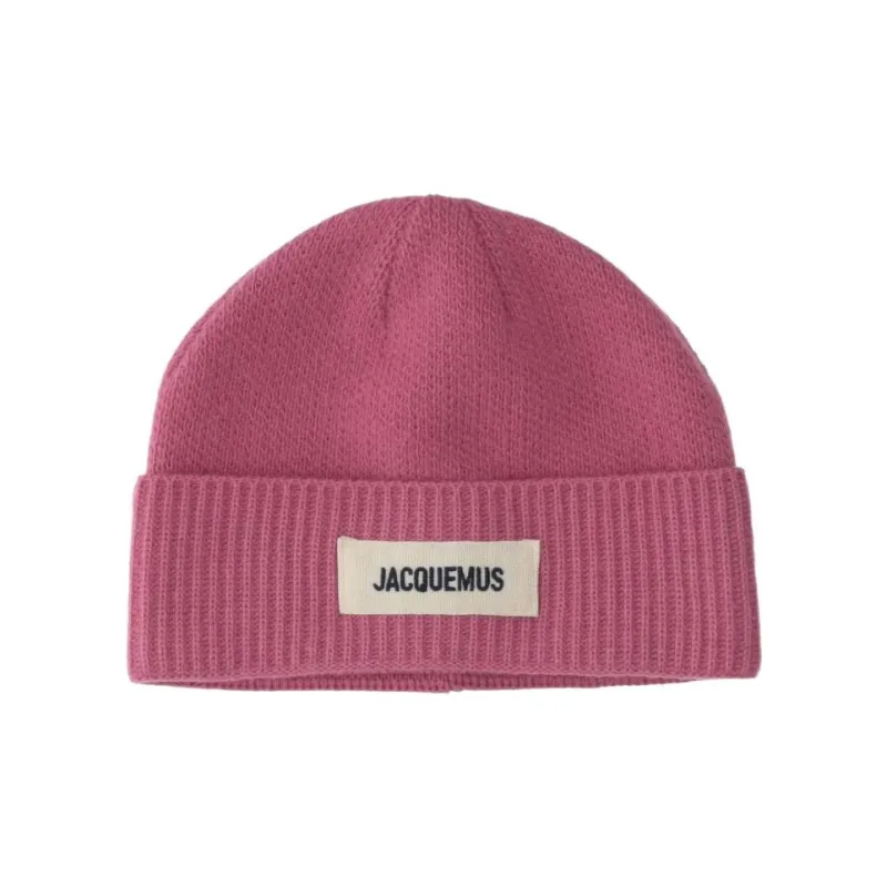 Jacquemus Wool Beanies Women's Fuchsia-0