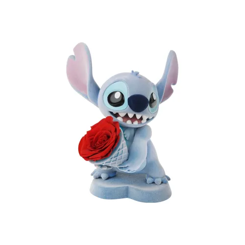 Disney Stitch Preserved Flower Confession Bouquet Collection Trendy Figures 18cm