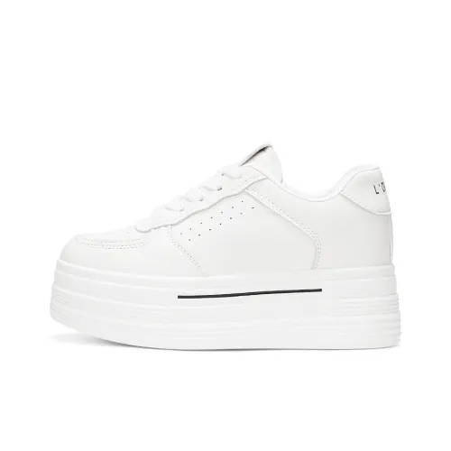 OMS Skateboard Shoes Women's Low-Top White/Black