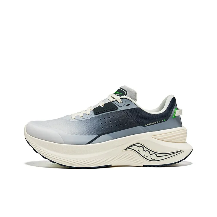 Saucony Cushioned Slip Resistant Low Top Casual Running Shoes Unisex Gray Blue-0