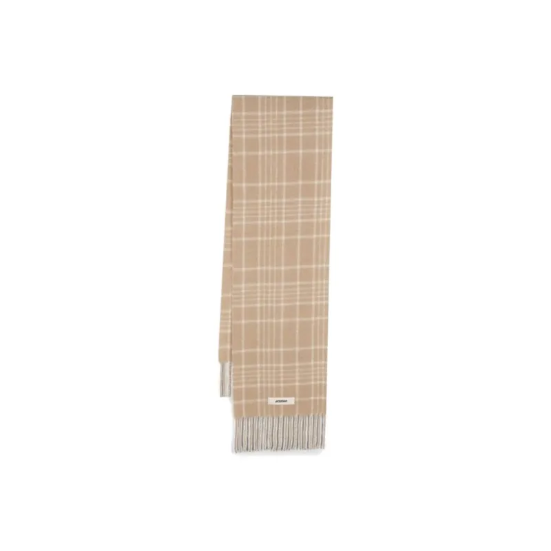 Jacquemus L'écharpe Carro Checkered Scarf-0