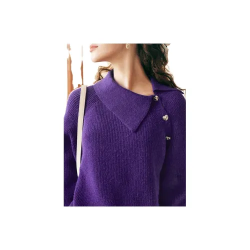 Olrain Knitwear Women's Purple