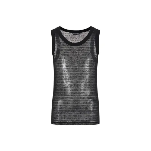 EMPORIO ARMANI Tank Tops Men Black