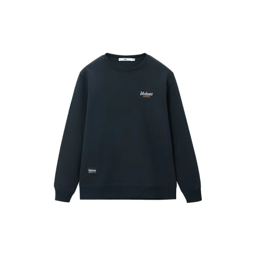 HLA Sweatshirts Men Navy Blue B4