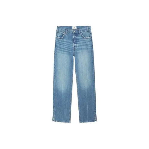 Anine Bing Roy Mid-rise Straight Jeans