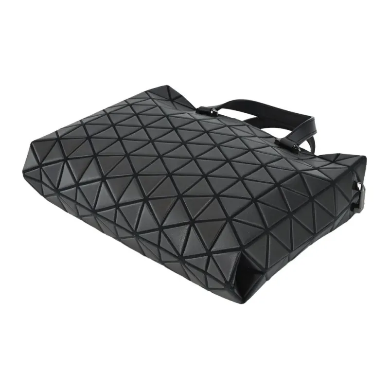 ISSEY MIYAKE TONNEAU MATTE Polyester Storage Bag One Shoulder Handbag Unisex Black-3