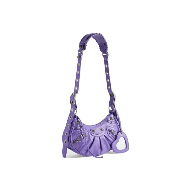 Balenciaga Le Cagole Shoulder Bag Xs Purple-1