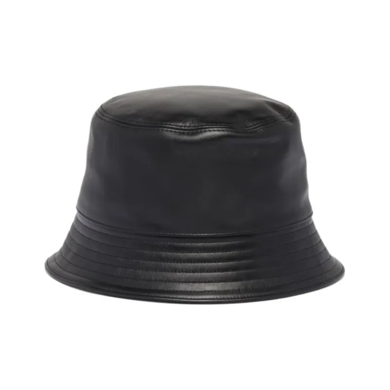PRADA Leather Bucket Hat-1