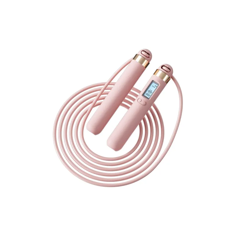 YIBUDA Fitness Training Smart Counting Jump Ropes Adults PVC+Steel Wire Rope, Rubber+ABS Controller-0
