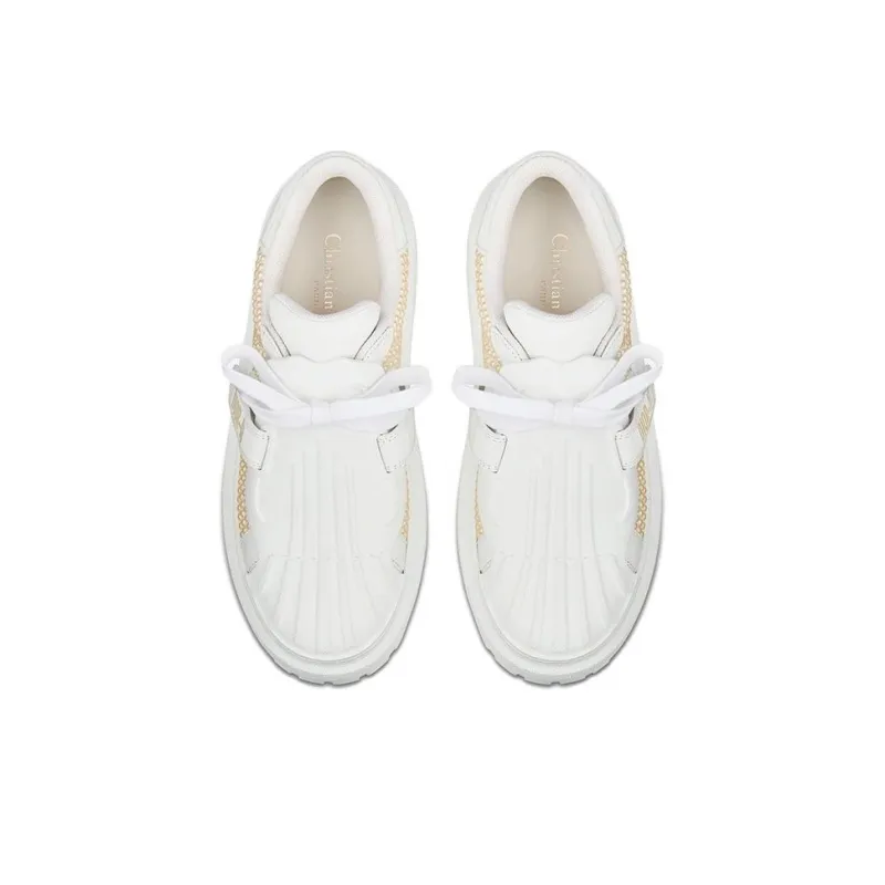 DIOR Dior-ID Skateboard Shoes Women's White Beige-4