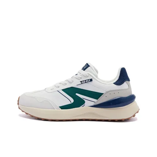 QIAODAN Cushioning Breathable Low Top Running Shoes Men's Birch White
