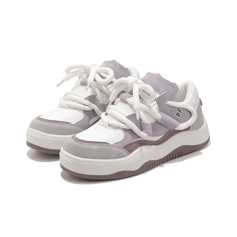 PAUL FRANK Puffy Shoes Lightweight And Breathable Low Top Skateboard Shoes Women's-12