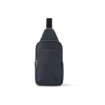 LOUIS VUITTON Avenue Cow Leather Sling Bag Crossbody Bag Shoulder Bag Regular Men's Dark Blue