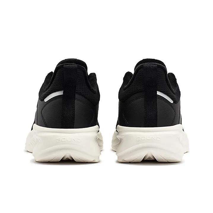 361° Anti Slip And Wear Resistant Warm Low Top Running Shoes Men's Black White-3